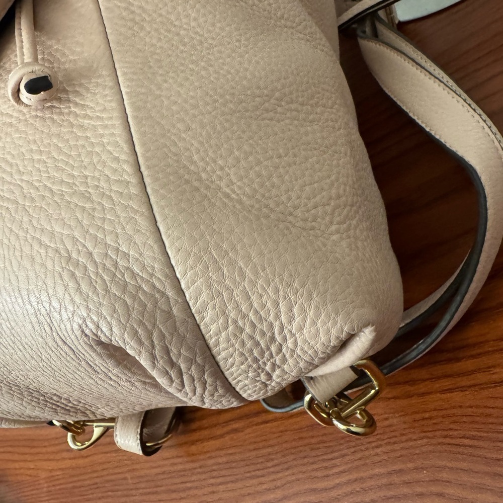 Chic Blush Leather Women's Backpack - image 11